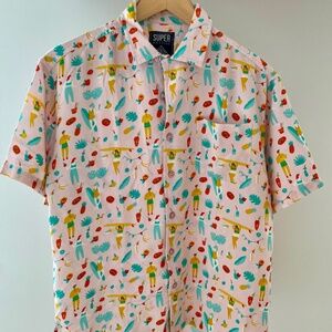 Super massive summer themed short sleeve shirt